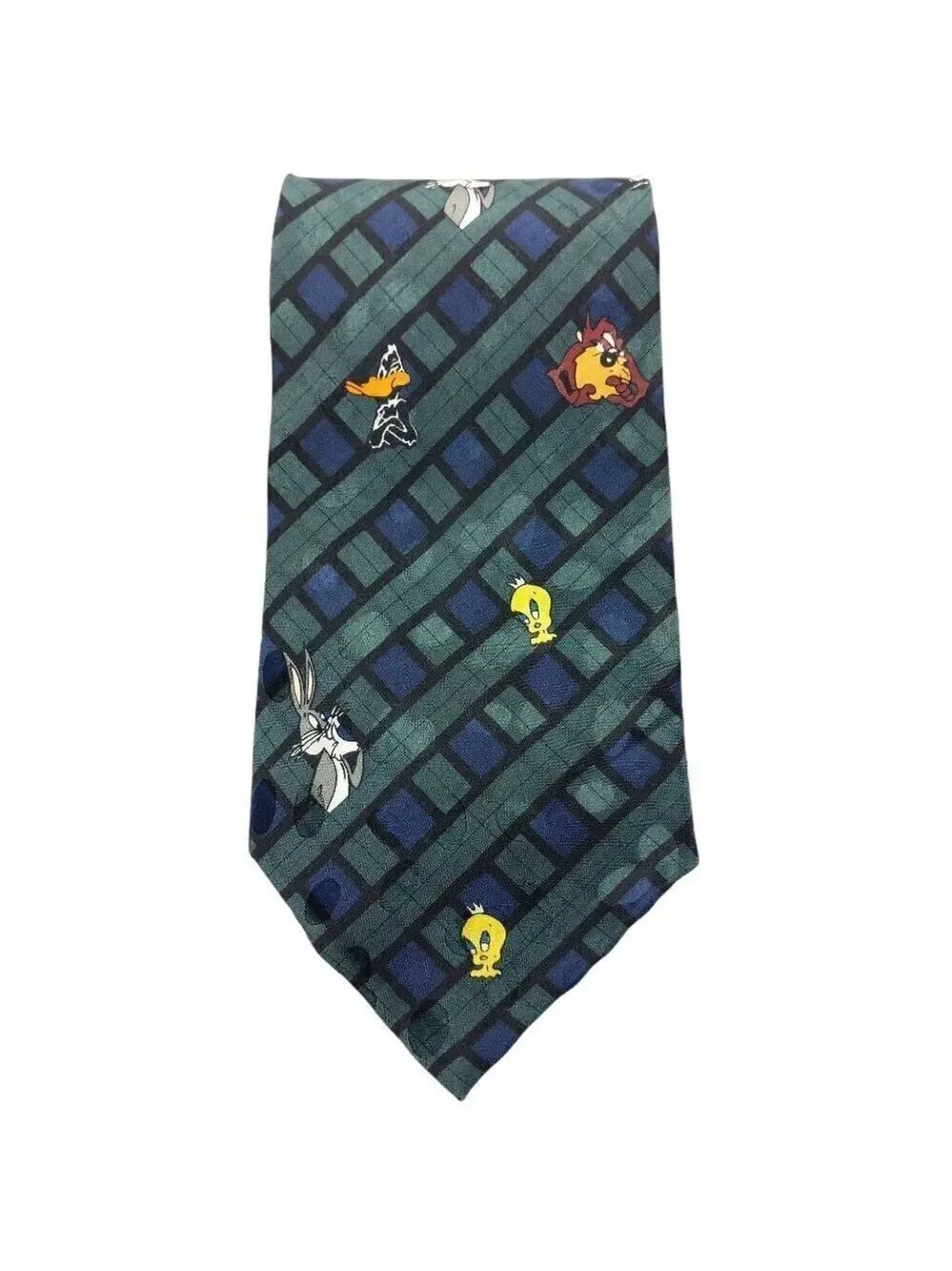 Looney Tunes Bugs Daffy Taz Tweety Silk Tie